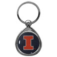 Illinois Fighting Illini Chrome Key Chain
